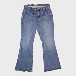 Universal Thread High Rise Flare Jeans with Front Patch Pockets